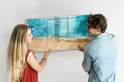 Magnetische Schreibtafel Menschen am Meeresstrand