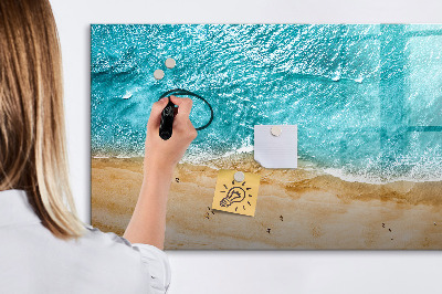 Beschreibbare magnettafel küche Menschen am Meeresstrand