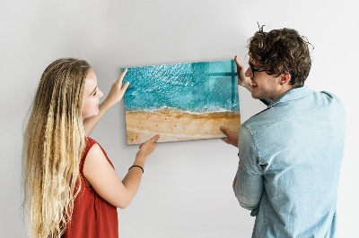 Magnetische Schreibtafel Menschen am Meeresstrand