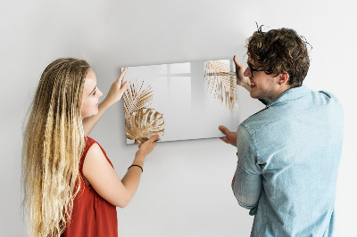 Magnettafel mit Marker Tropische Blätter