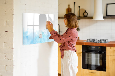 Beschreibbare magnettafel Bemalte Stellen