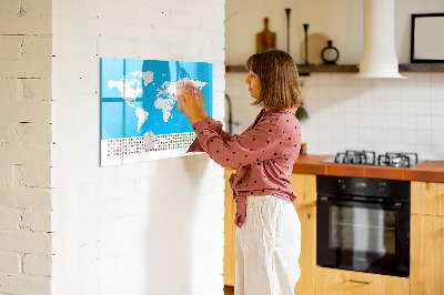 Beschreibbare magnettafel Übersichtskarte der Länder