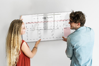 Beschreibbare magnettafel Mein Wochenplaner