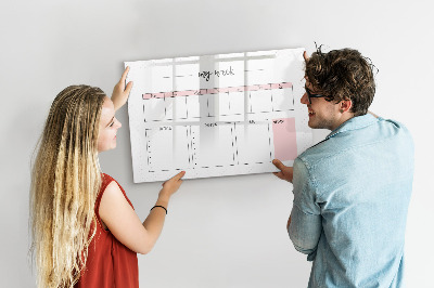 Beschreibbare magnettafel Mein Wochenplaner