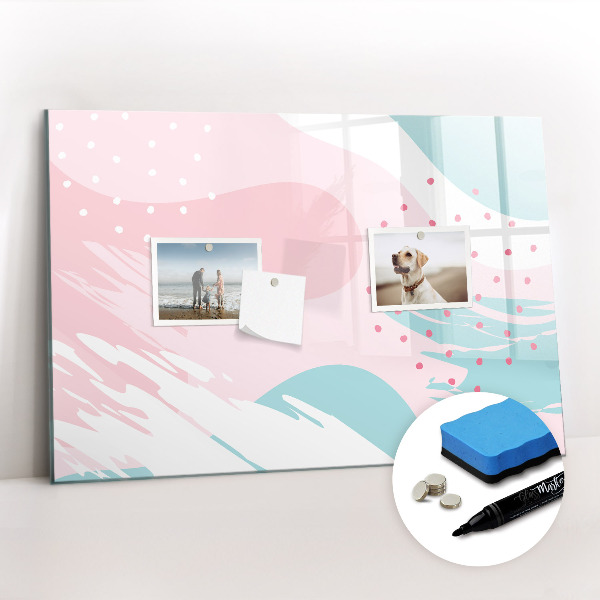 Beschreibbare magnettafel küche Pastellabstraktion
