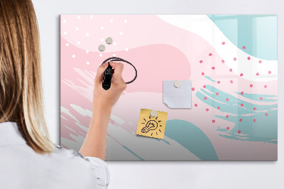 Beschreibbare magnettafel küche Pastellabstraktion