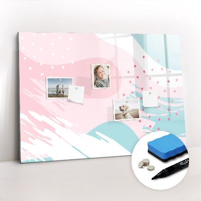 Beschreibbare magnettafel küche Pastellabstraktion
