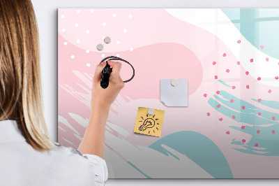 Beschreibbare magnettafel küche Pastellabstraktion