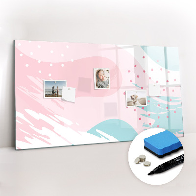 Beschreibbare magnettafel küche Pastellabstraktion