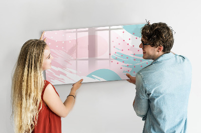 Beschreibbare magnettafel küche Pastellabstraktion