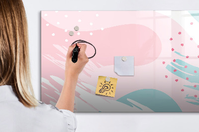 Beschreibbare magnettafel küche Pastellabstraktion