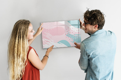 Beschreibbare magnettafel küche Pastellabstraktion