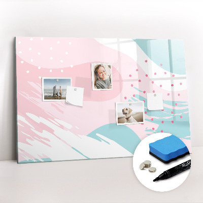Beschreibbare magnettafel küche Pastellabstraktion