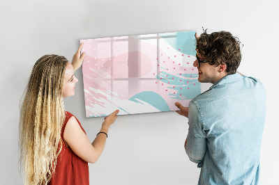 Beschreibbare magnettafel küche Pastellabstraktion