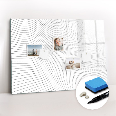Beschreibbare magnettafel küche Abstrakte Linien