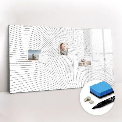Beschreibbare magnettafel küche Abstrakte Linien