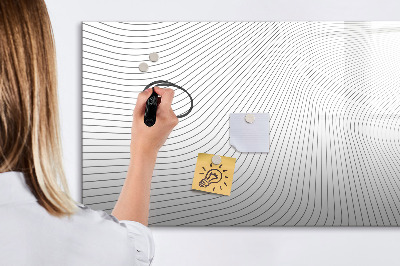 Beschreibbare magnettafel küche Abstrakte Linien