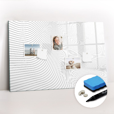 Beschreibbare magnettafel küche Abstrakte Linien
