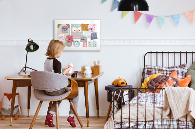 Magnetische Schreibtafel Glückliche Tiere