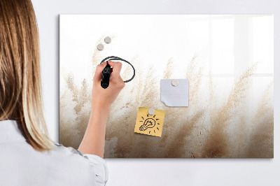 Beschreibbare magnettafel küche Getreideabstraktion
