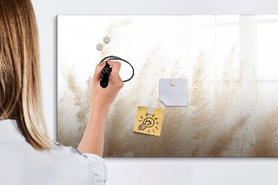 Beschreibbare magnettafel küche Getreideabstraktion