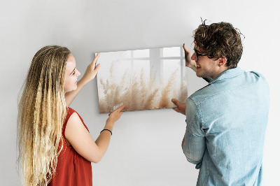 Beschreibbare magnettafel küche Getreideabstraktion