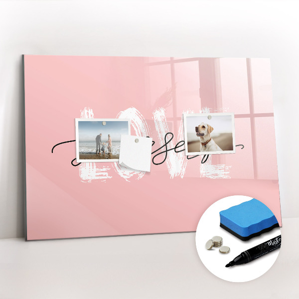 Beschreibbare magnettafel Inschrift liebe dich selbst