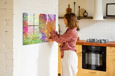 Beschreibbare magnettafel küche Bemalte Wand