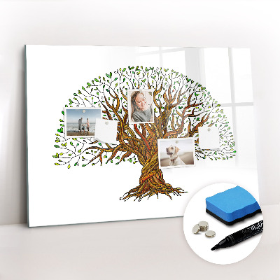 Beschreibbare magnettafel Baumwurzeln