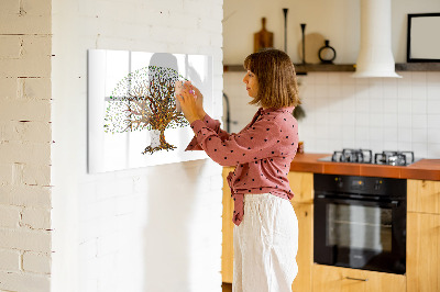 Beschreibbare magnettafel Baumwurzeln