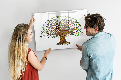 Beschreibbare magnettafel Baumwurzeln