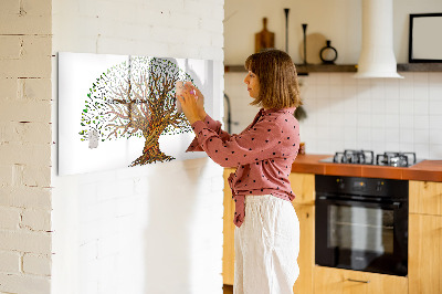 Beschreibbare magnettafel Baumwurzeln