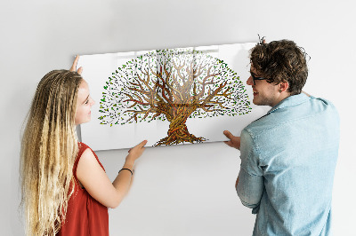 Beschreibbare magnettafel Baumwurzeln