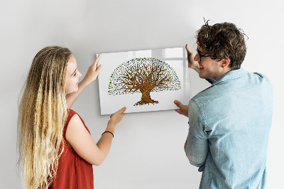 Beschreibbare magnettafel Baumwurzeln