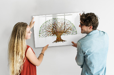 Beschreibbare magnettafel Baumwurzeln