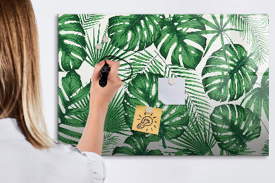 Magnettafel mit Marker Monstera geht