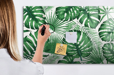 Magnettafel mit Marker Monstera geht