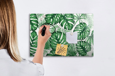 Magnettafel mit Marker Monstera geht