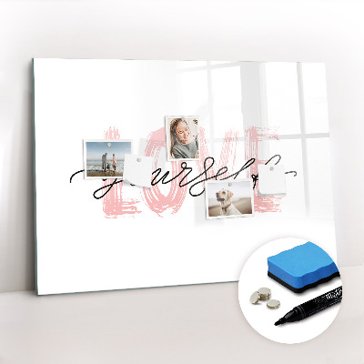 Beschreibbare magnettafel küche Inschrift liebe dich selbst