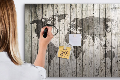 Beschreibbare magnettafel Brettweltkarte