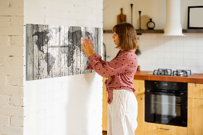 Beschreibbare magnettafel Brettweltkarte