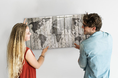 Beschreibbare magnettafel Brettweltkarte