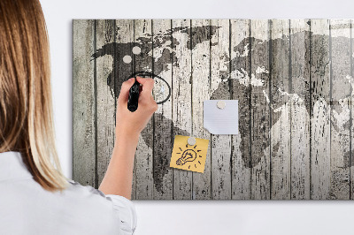 Beschreibbare magnettafel Brettweltkarte