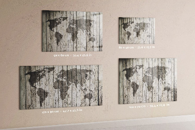 Beschreibbare magnettafel Brettweltkarte