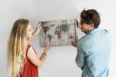 Beschreibbare magnettafel Brettweltkarte