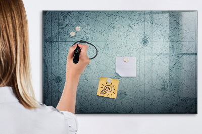 Beschreibbare magnettafel Vintage-Karte