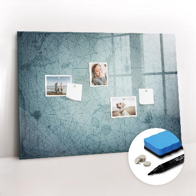 Beschreibbare magnettafel Vintage-Karte