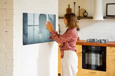 Beschreibbare magnettafel Vintage-Karte