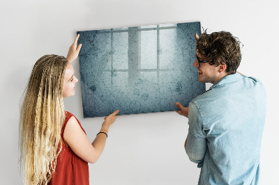 Beschreibbare magnettafel Vintage-Karte