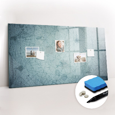 Beschreibbare magnettafel Vintage-Karte